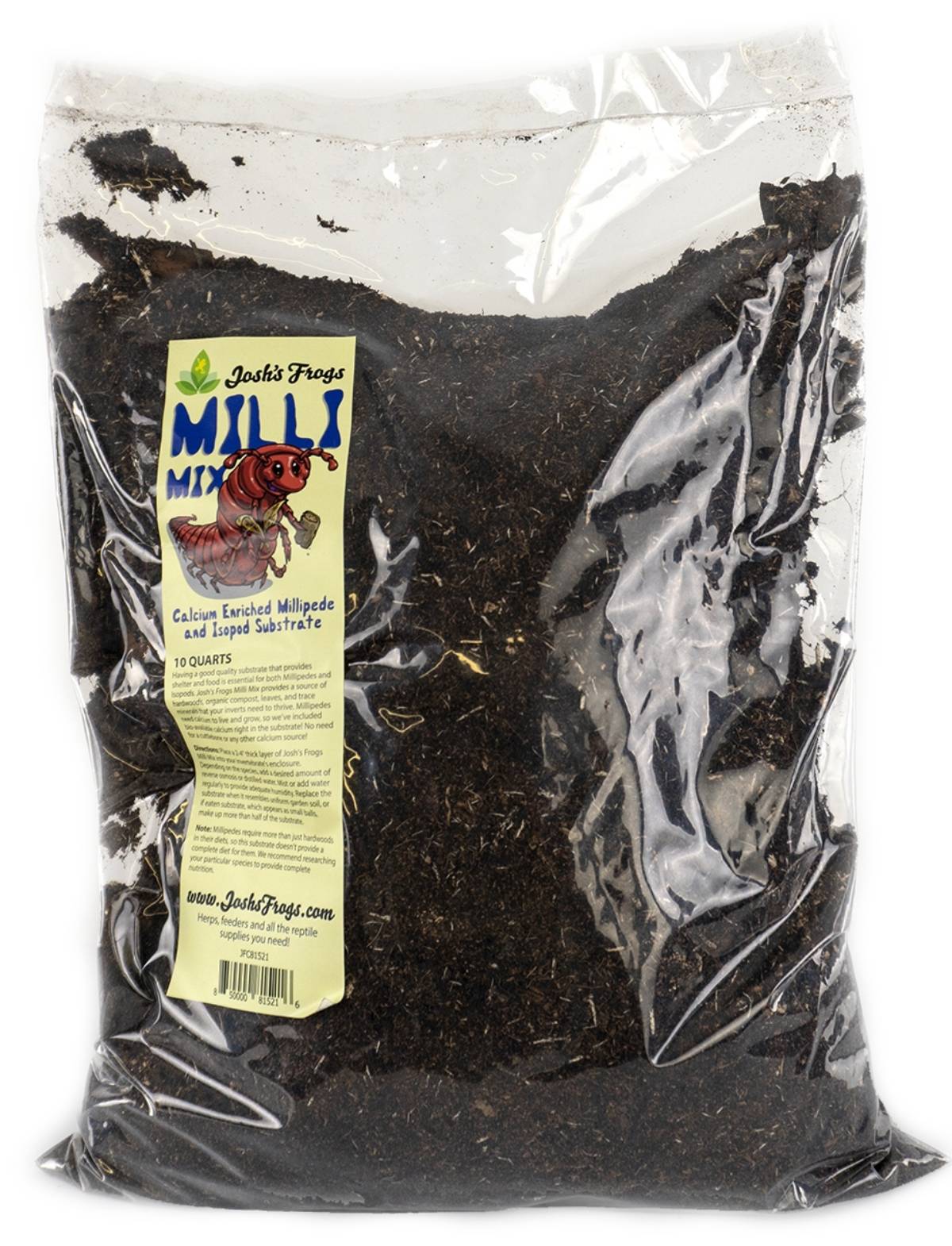 Josh's Frogs Milli Mix Calcium Enriched Millipede and Isopod Substrate