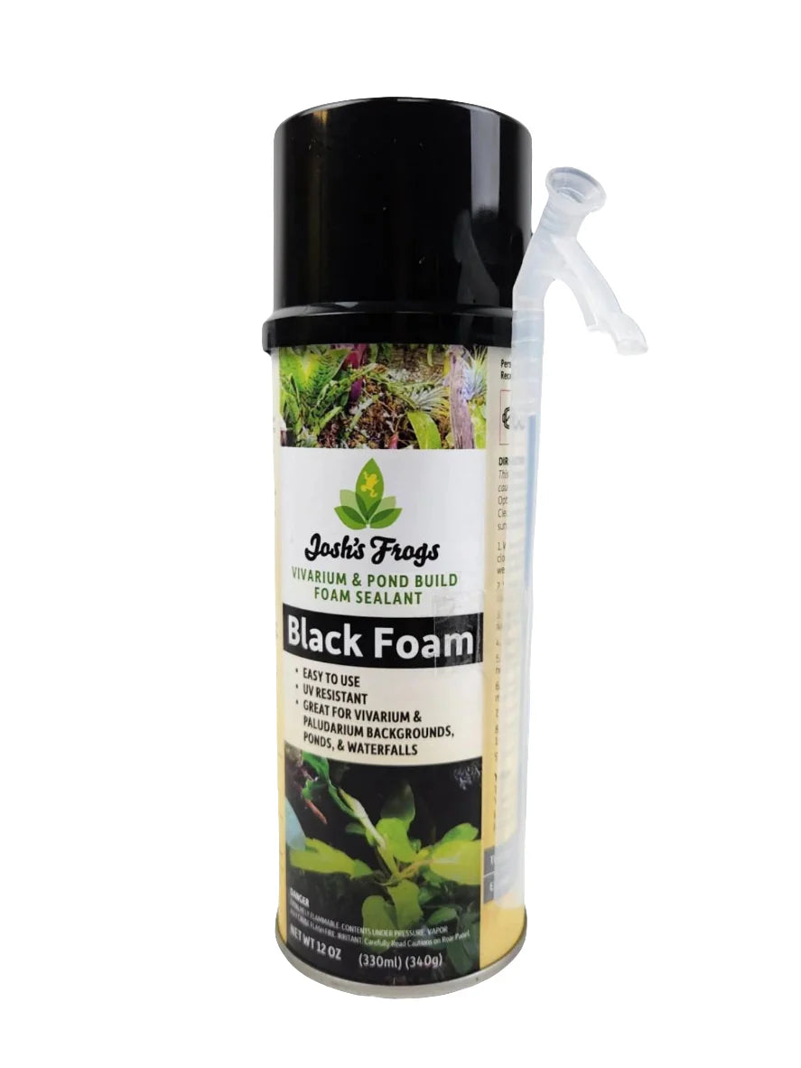 Josh's Frogs Vivarium & Pond Build Foam Sealant - Black (12 oz.)